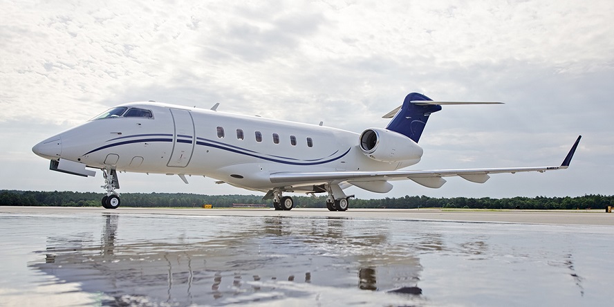 Cagliari private jet charter Bombardier Challenger 300